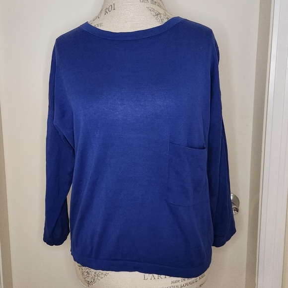 MaxMara Weekend Royal blue knit top - Picture 1 of 9